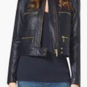Michael Kors Moto Leather Jacket